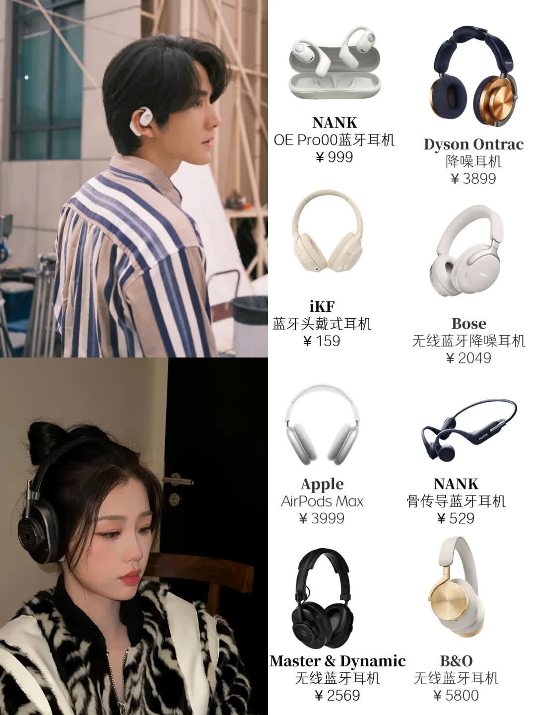 时尚穿搭 |扒到啦‼️被这些明星戴的耳机种草啦‼️  谁懂⁉️明星同款耳机大揭秘