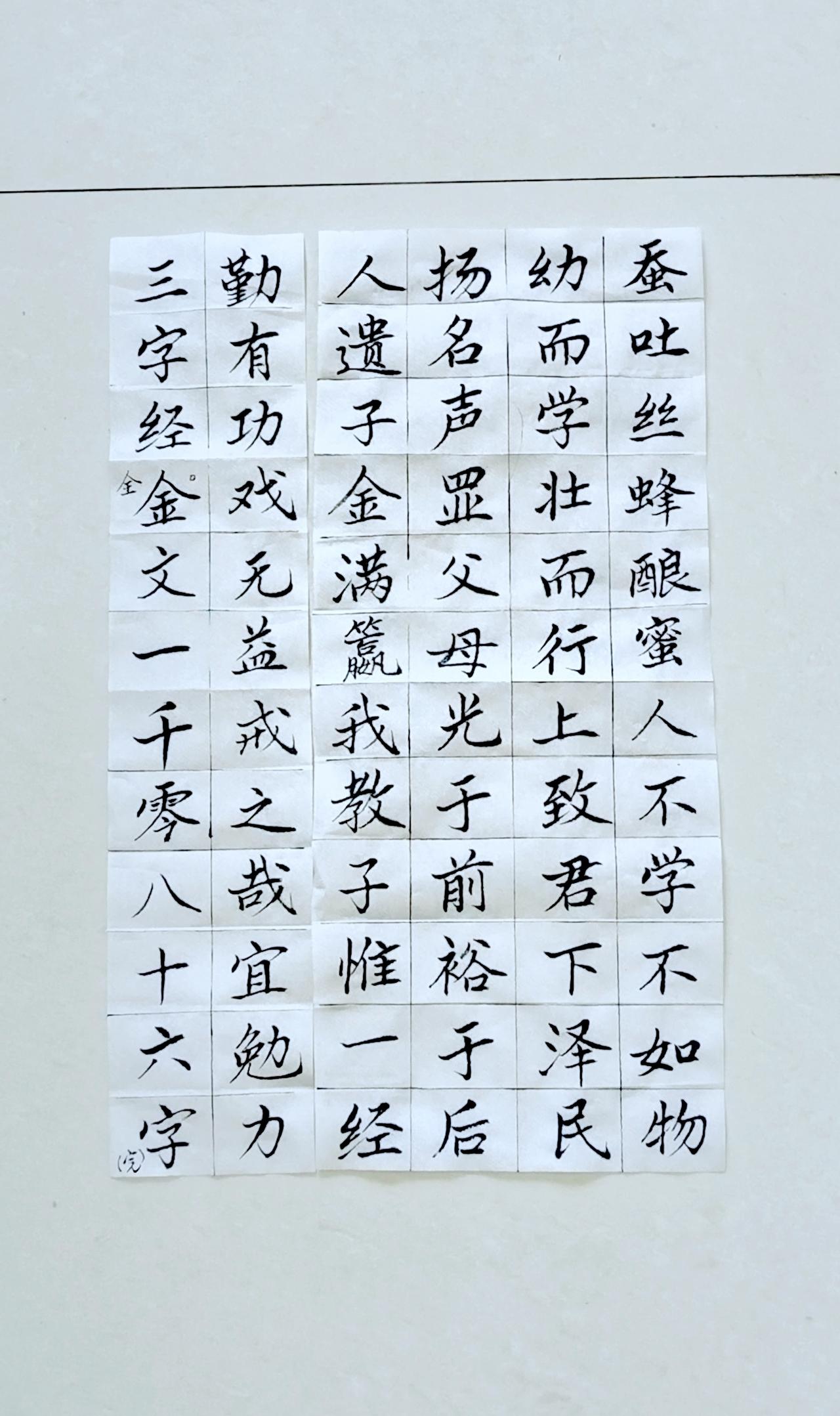 《三字经》正楷练习！今天完结，全文1086字，是初蒙国学的经典，一千字让你了解中