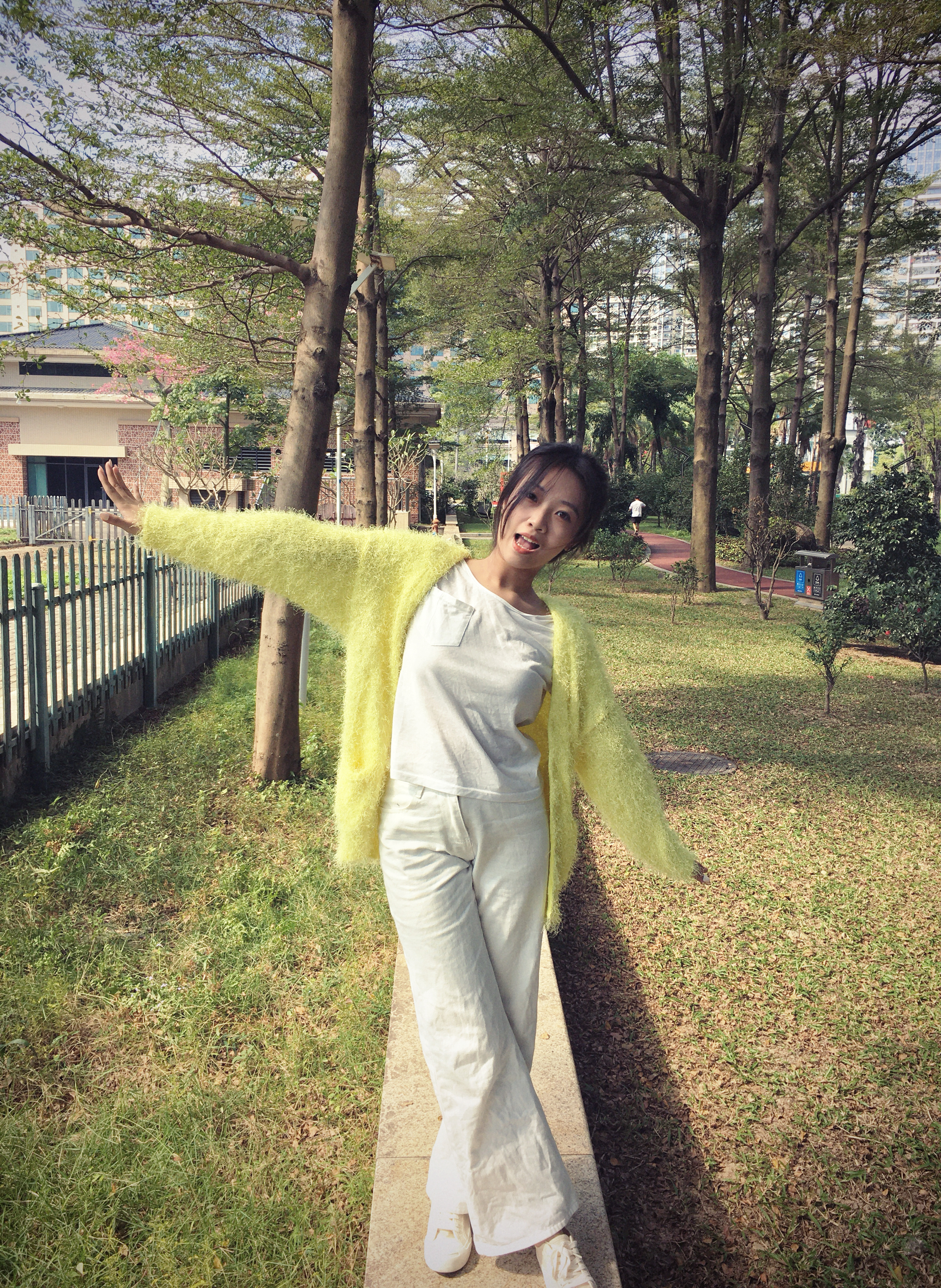 秋天的叶子还是绿油油的 🍃 