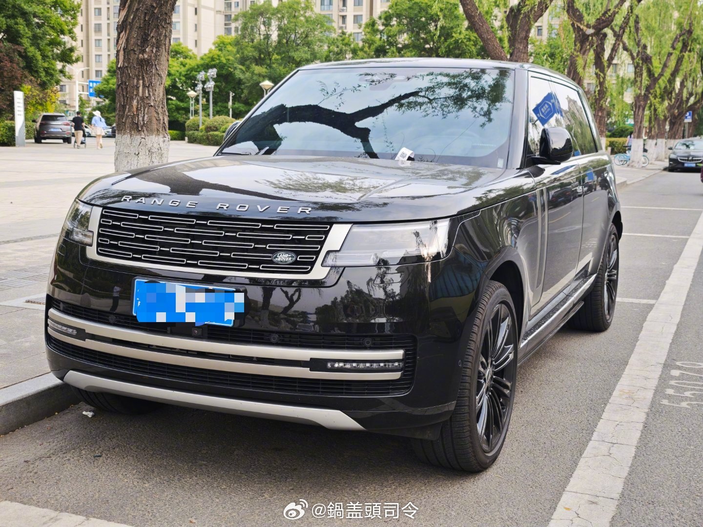 前两天带我大儿子去看大闹天空的演出，出来以后顺便在路边拍了几张揽胜行政的照片。大
