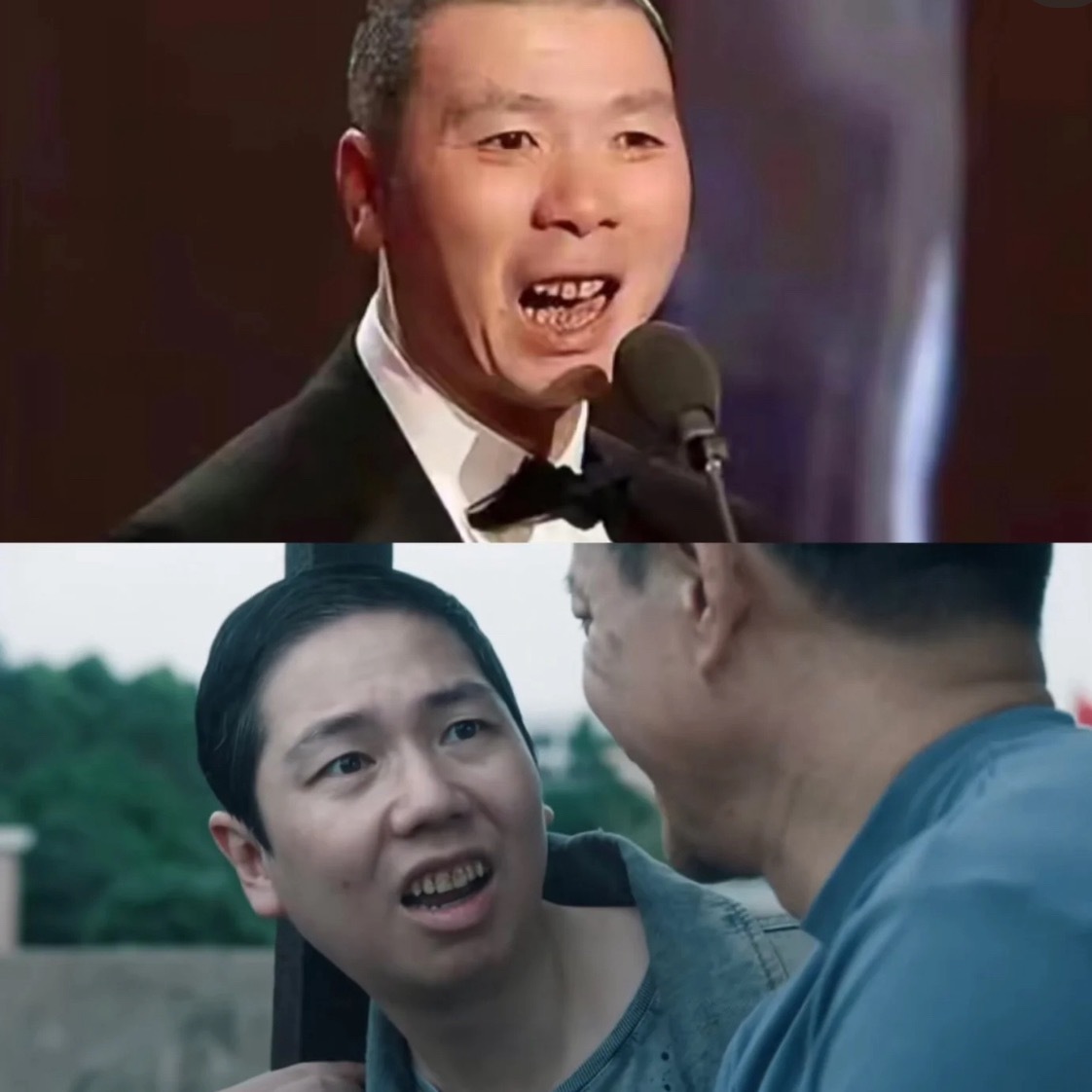 不说一毛一样也有七八分相似吧！这哥们儿真的跟冯导长得好像啊啊啊像到我都怀疑是不是