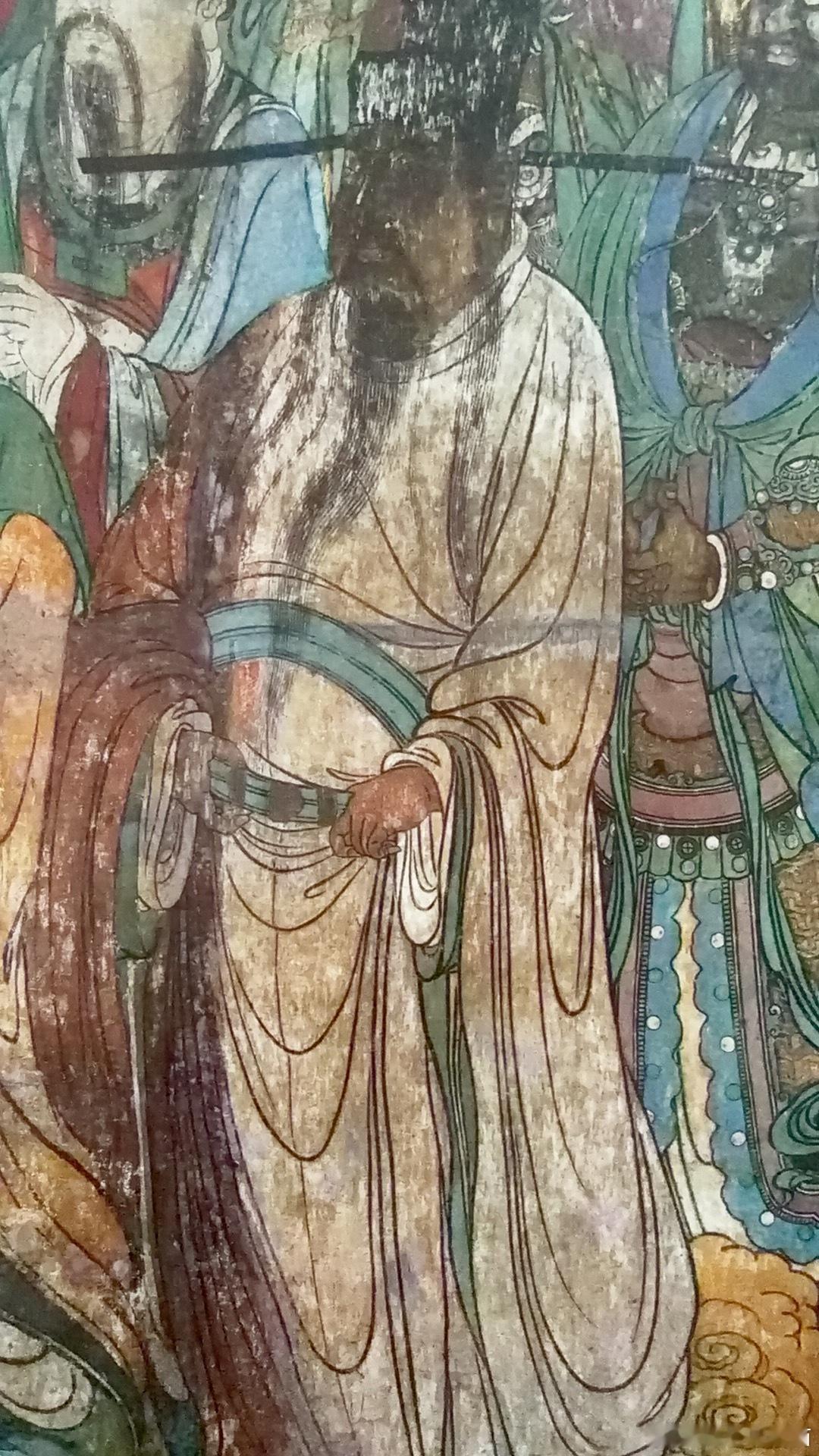 永乐宫这是受潮褪色了么 