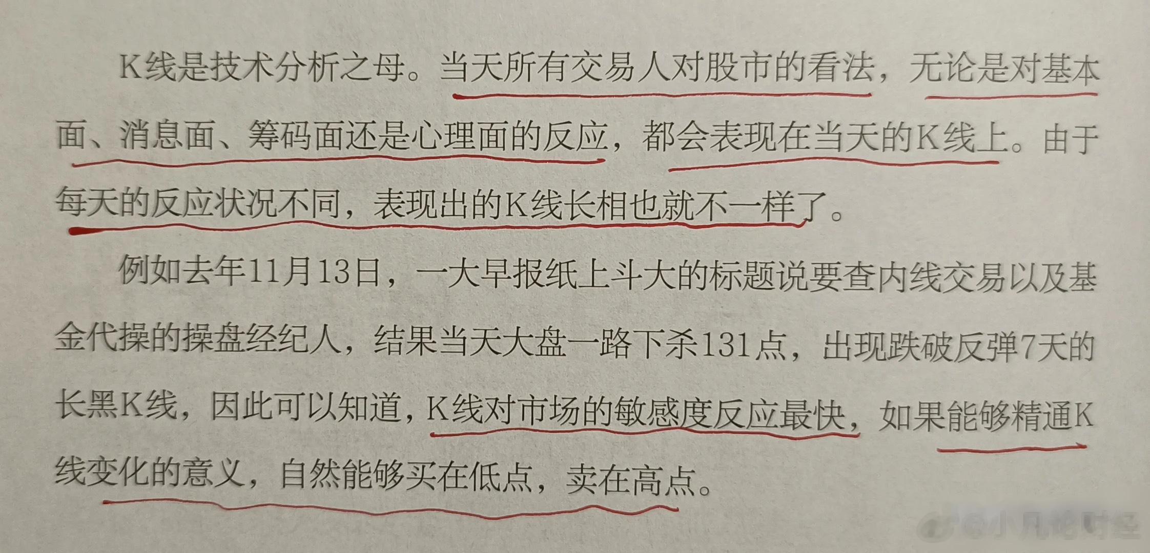 炒股基本功：K线，均线，成交量。K线4价：昨天的最高价是压力，昨天的最低价是支撑