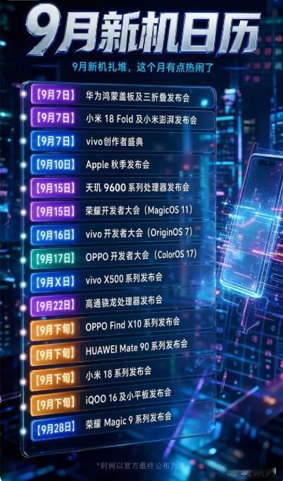 9 月数码圈直接赶大集！发布会扎堆炸场，你的钱包还扛得住吗？