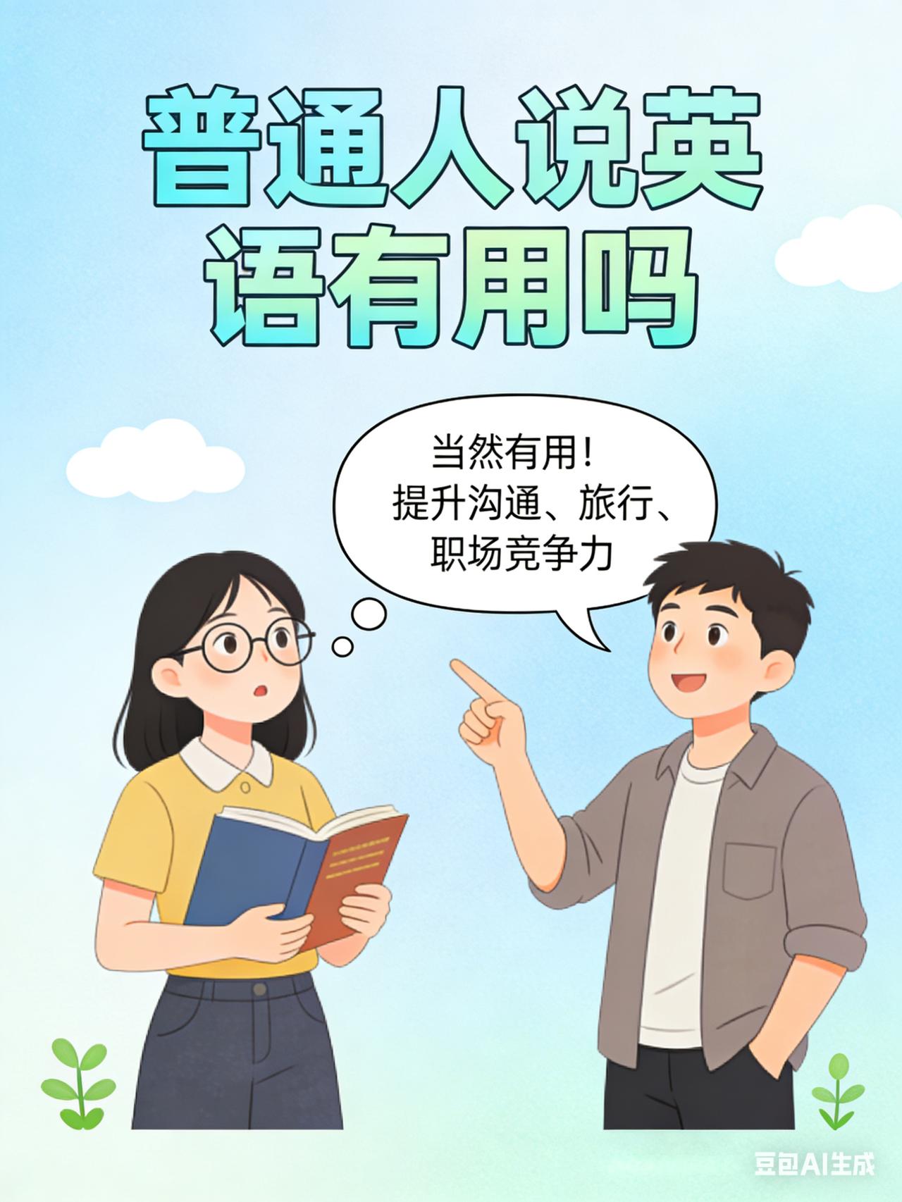 当然有用！英语能够拓宽机会，无论是兼职还是旅行都会更加便利。掌握英语能提升个人竞