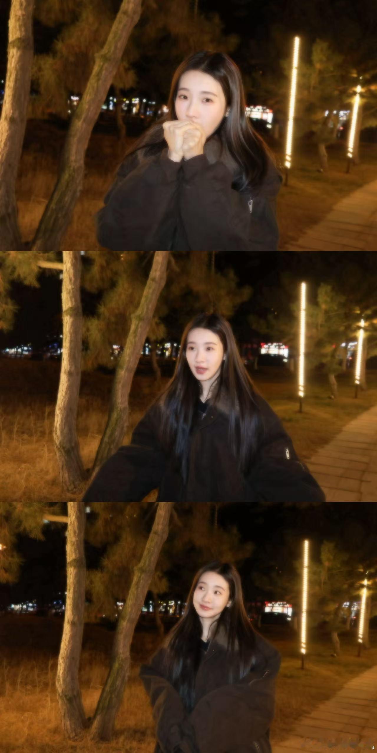 张艺凡美成大头贴 张艺凡这组图真的太会拍了，暗夜精灵既视感，闪光灯下的朦胧感刚刚