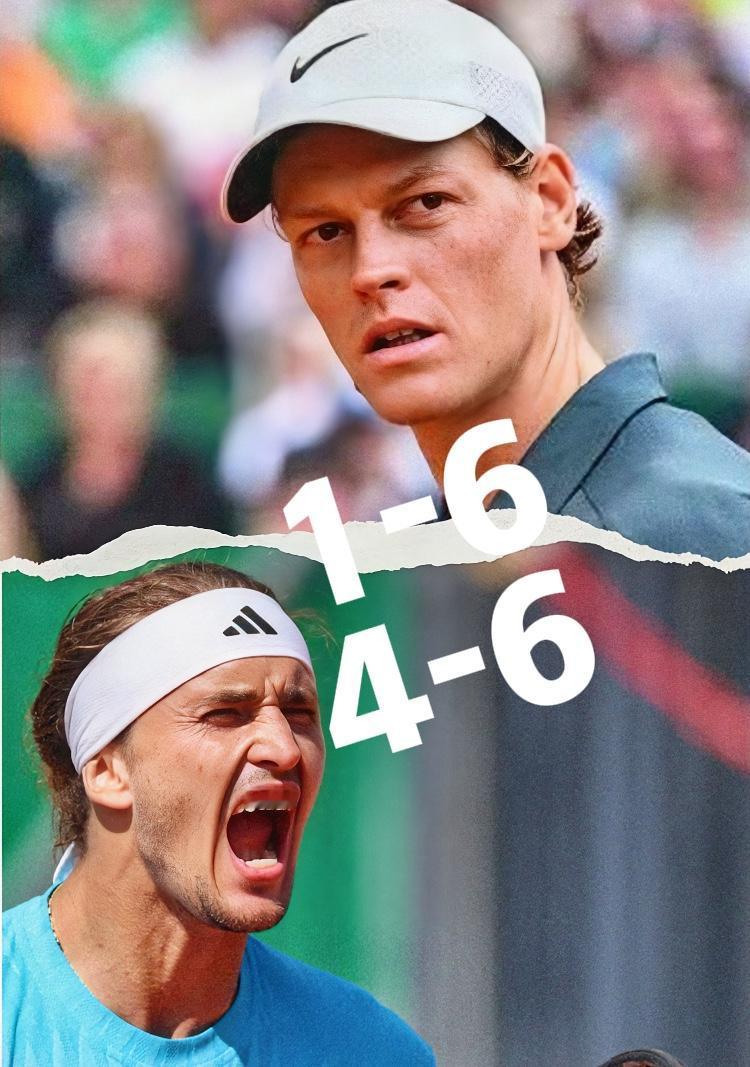 再败🔥
兹维列夫vs辛纳！
兹维列夫八连败如期而至！！
比连败更糟糕的是，一盘