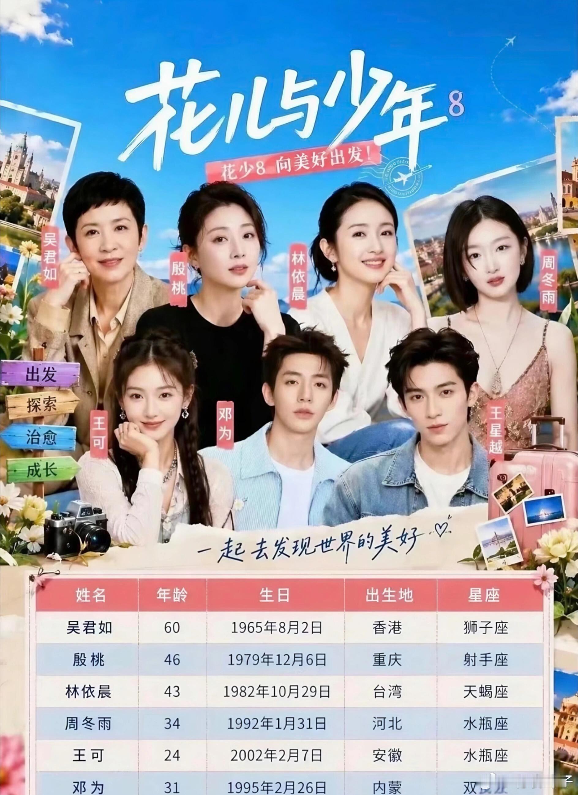 花少8官宣啦！花儿与少年线下活动花儿与少年线下见面会地点：上海博物馆时间：7月3