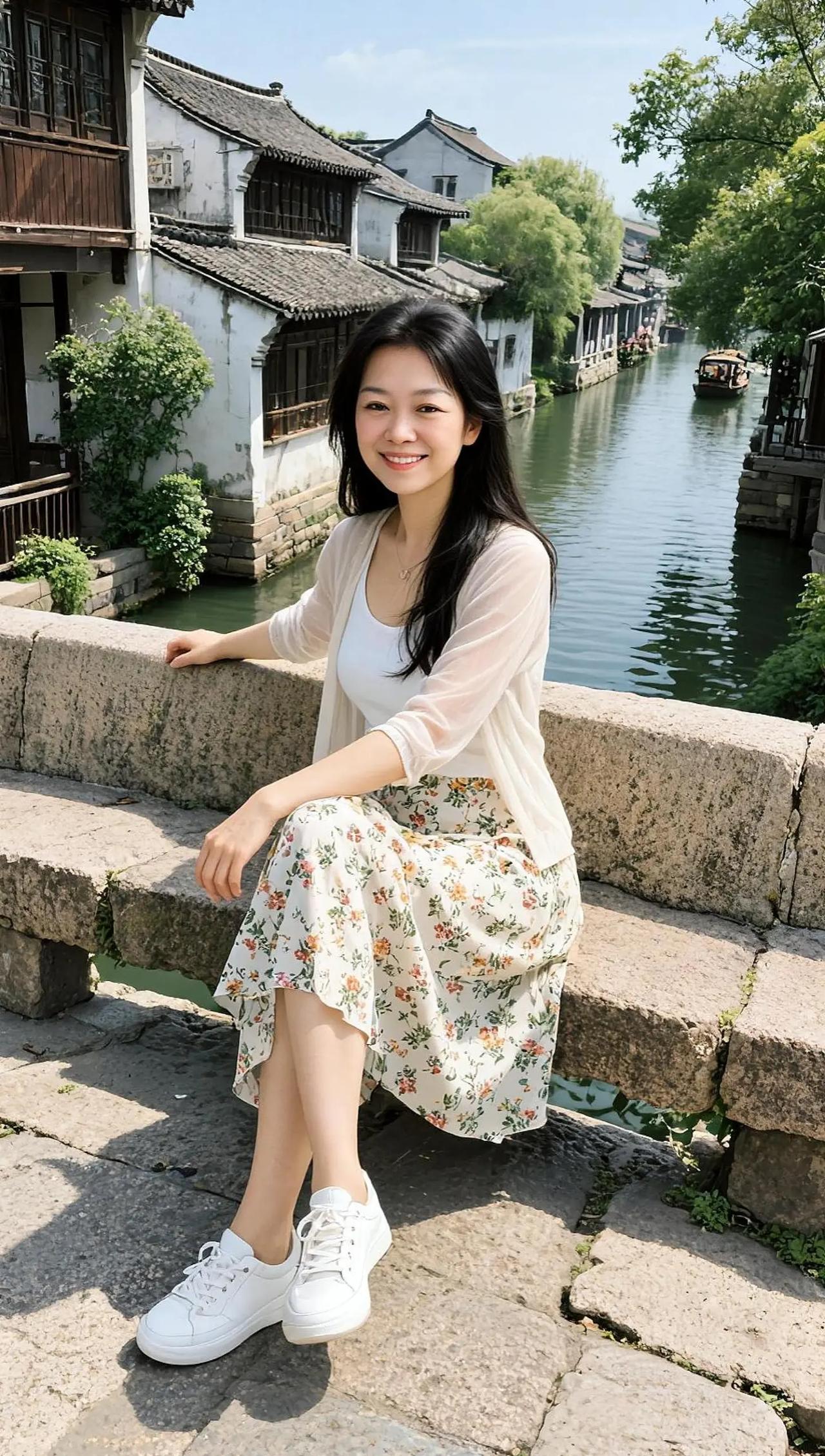 上天安排了你的一生。AI水乡生活照