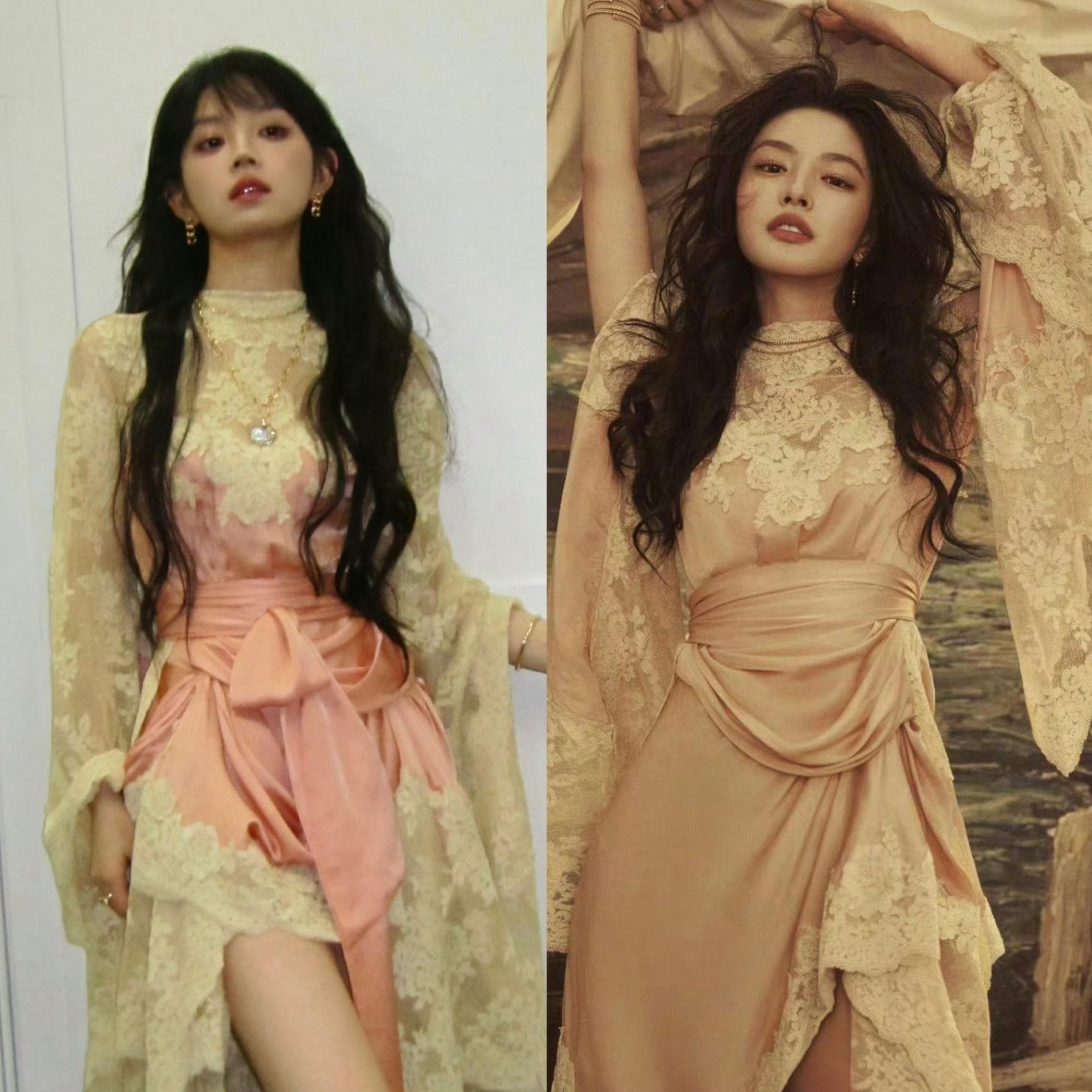 徐若晗今天的造型和田曦薇之前的撞了。这怎么说？ 