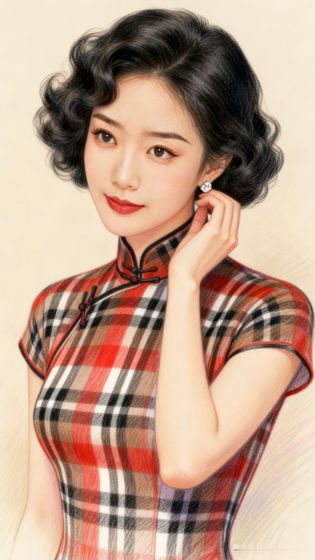 复古旗袍美人，优雅气质，韵味十足！