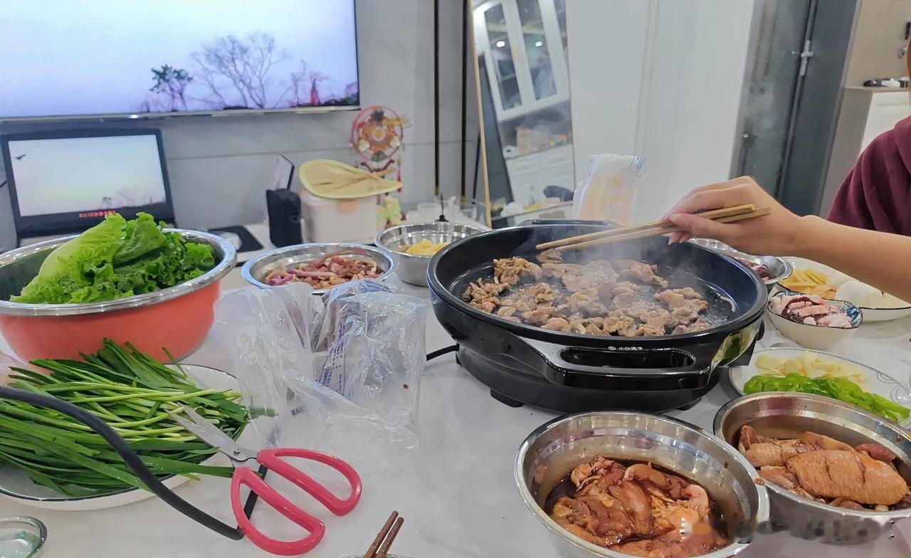 分享一张你的收藏照片刚拍的，自家烤肉