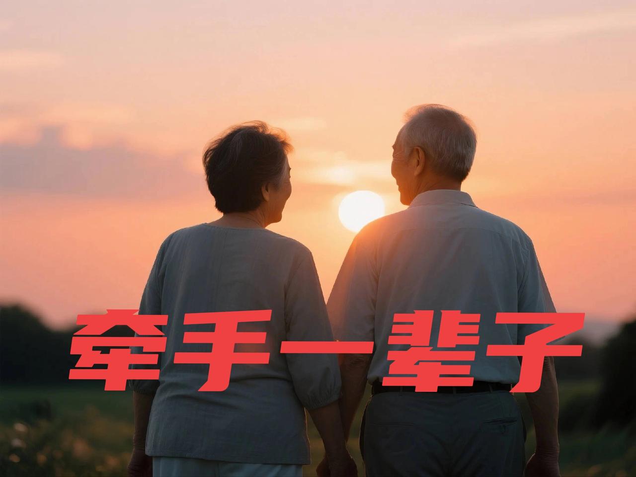 牵了你的手，就是一辈子。

前天，写了一篇“搭伙过日子”小作文。

网络上爆了。