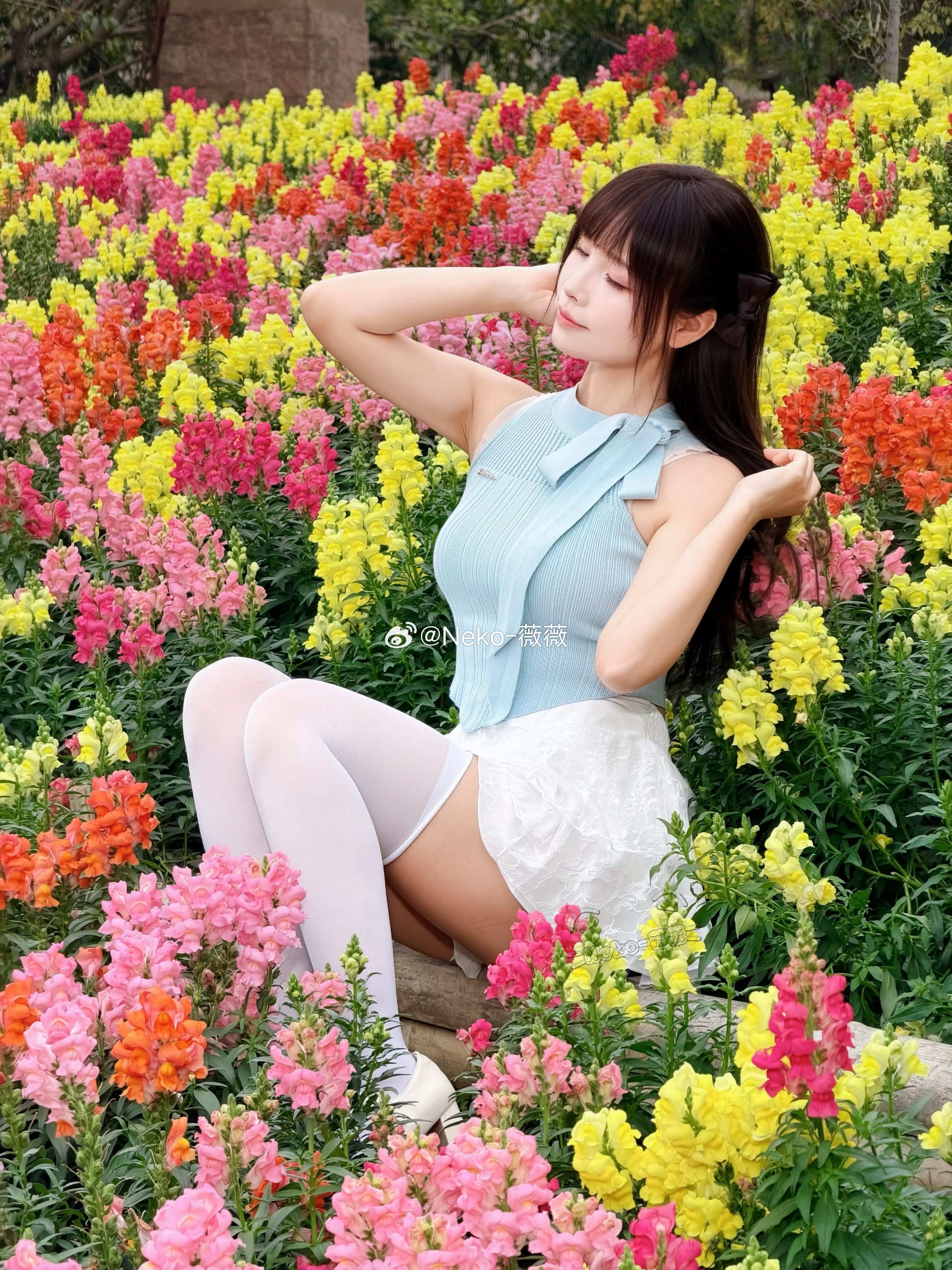 Neko_薇薇我和三坑的日常春日穿搭  🦋·來自春天的約會～ 