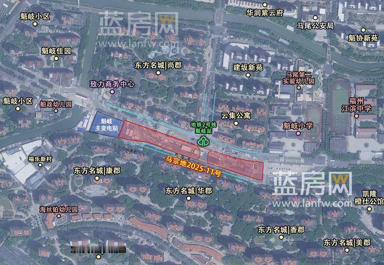 底价拍出！马尾国企8330万摘东江滨地铁口21亩商业用地！

出让地块位于马尾东