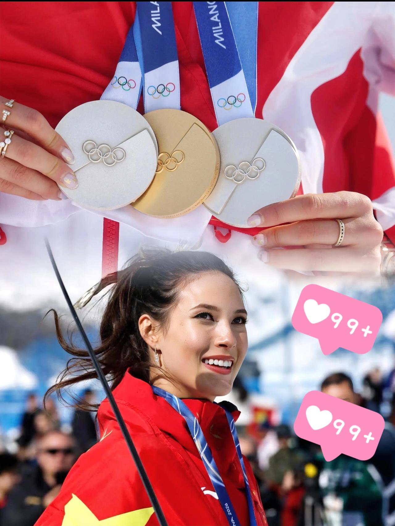 又被这北京大妞圈粉了！

以前总觉得谷爱凌是营销人设，结果人家把米兰冬奥拼来1金