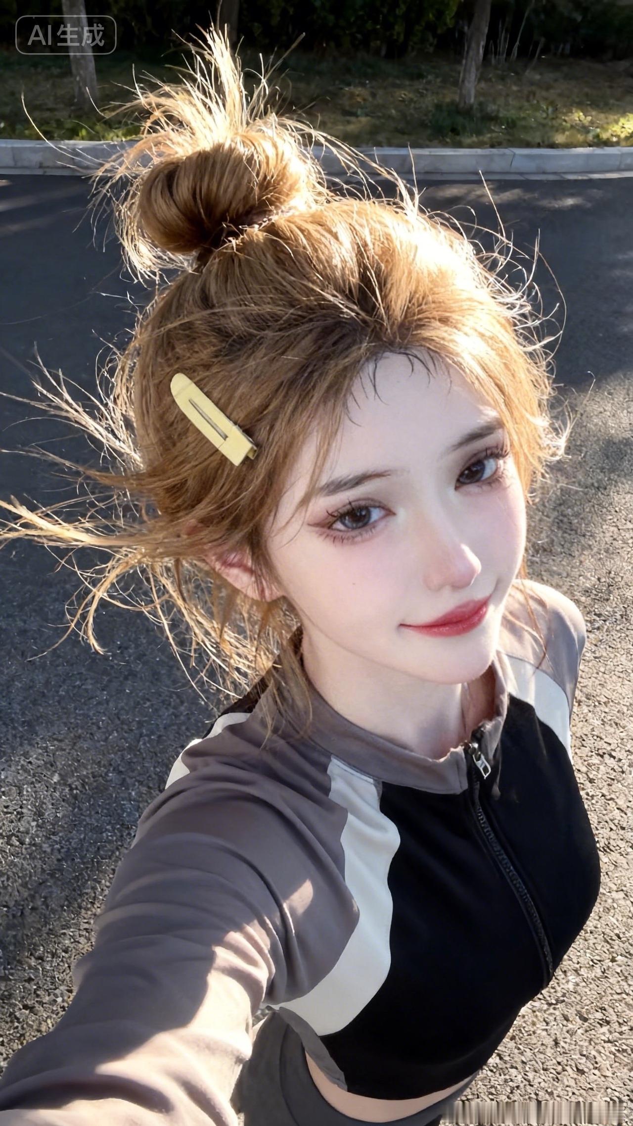 ☀️ 被阳光偏爱的元气少女，也太有青春感了吧！
 
这种被阳光包裹的感觉真的自带