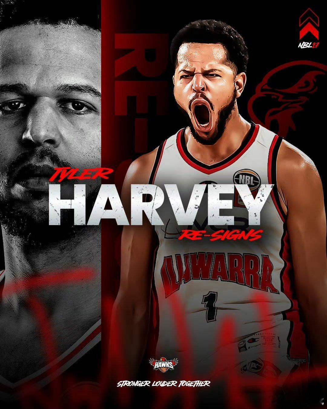 恭喜哈维，成功续约伊拉瓦拉老鹰队。cba