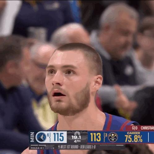 约老师关键时刻腿软，布劳恩关键时刻手软，一个不敢投，一个2罚只中1，掘金错失扳平