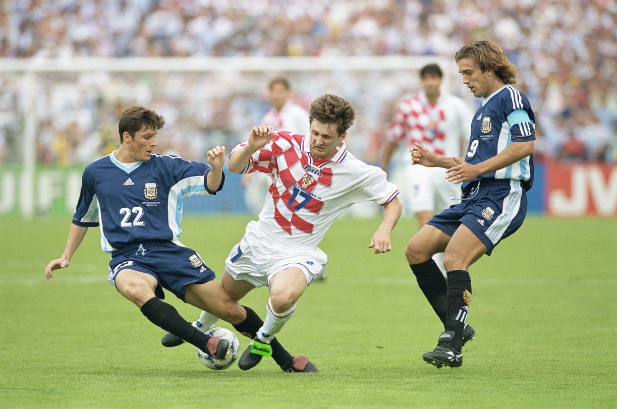 世界杯 历史上的今天：1998年6月26日，世界杯小组赛，克罗地亚vs阿根廷，贾