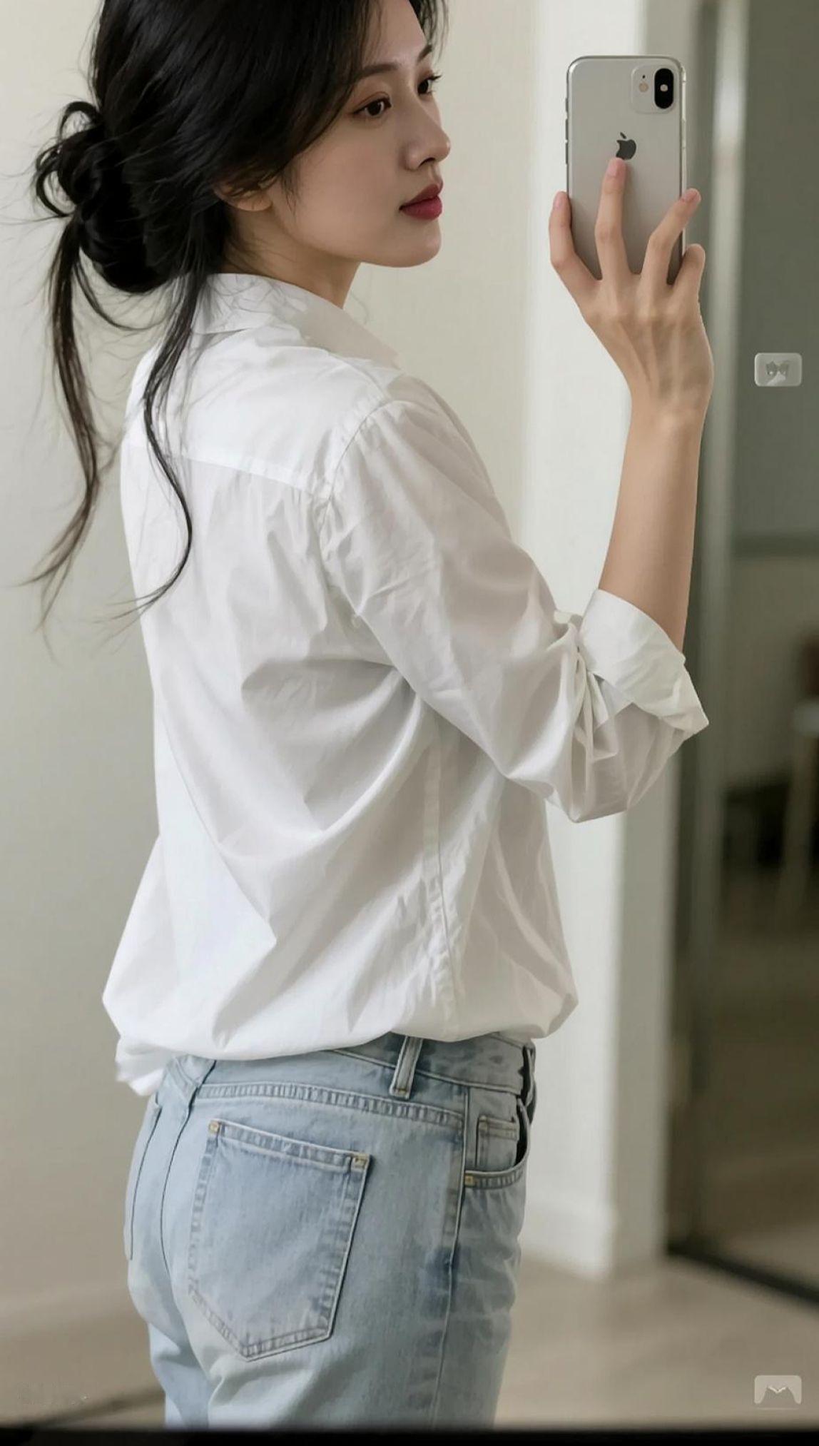 AI简约自拍风 抖音ai创作 摄影 特写 新鲜出炉