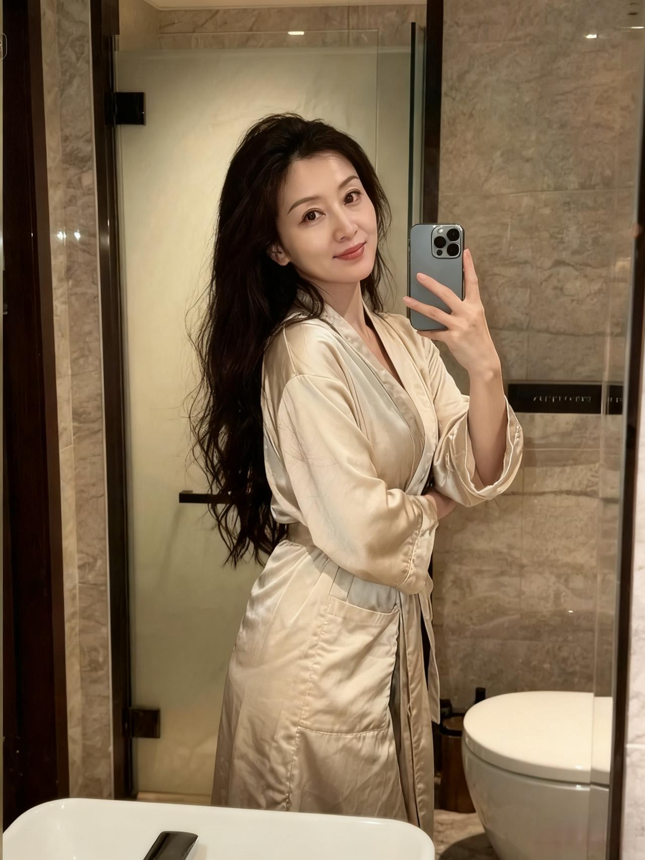 被美阿姨的状态惊艳到！松弛感自拍谁看了不心动？