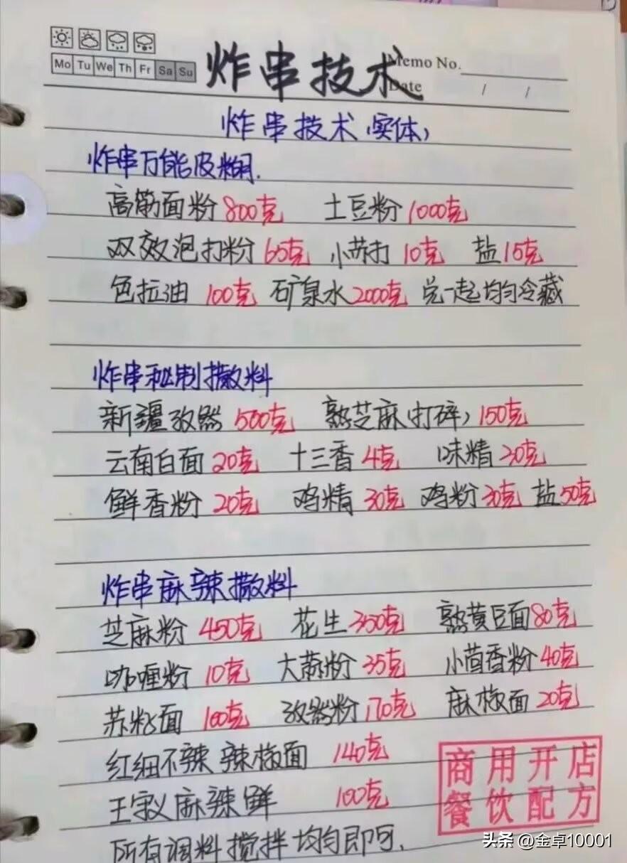 家人们，今天给大家公开超绝的炸串酱料配方！
先说说撒料配方。准备30克孜然粉（颗