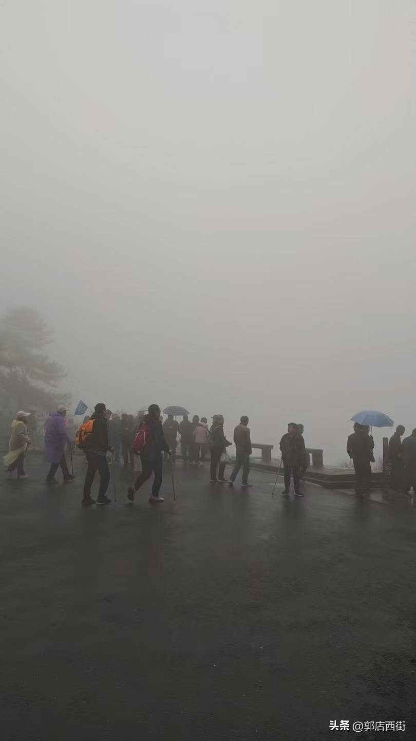 这次到庐山游玩有点遗憾，因为庐山整天云雾弥漫，眼力所及不超过20米，好景都被雾锁