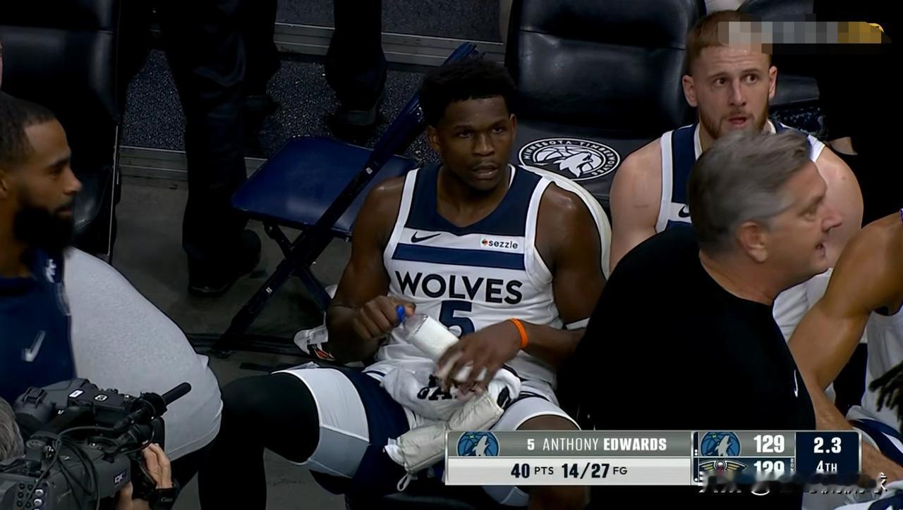 森林狼当家球星爱德华兹真的又封神了！在今天森林狼客场以149：142力克鹈鹕的比