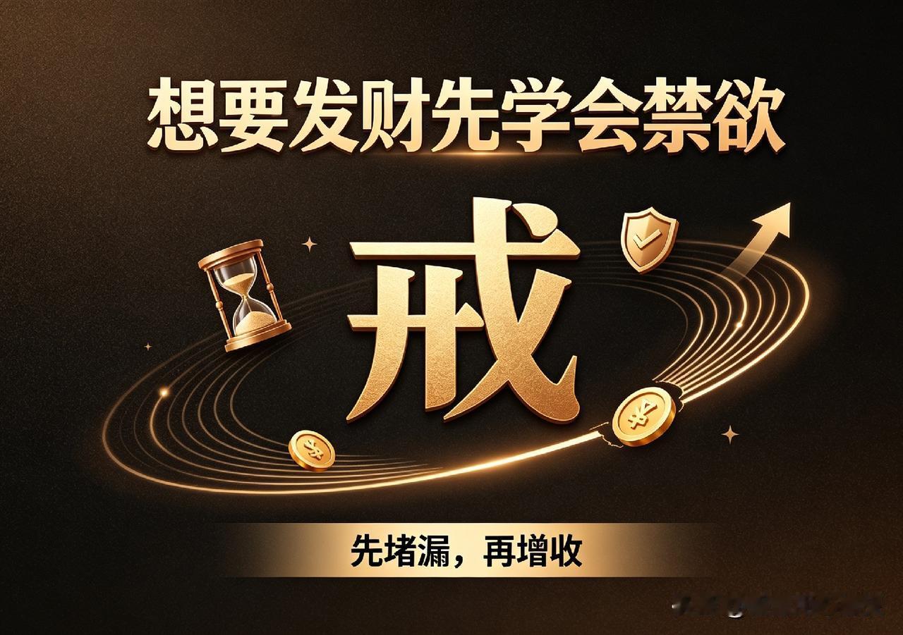 普通人想翻身发财，最先戒掉这3件事
 
普通人赚钱最难的，从来不是没机会、没路子