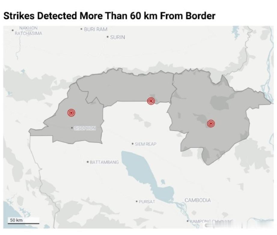 泰国大批战机越境轰炸，柬埔寨境内60公里建筑被毁，事情这下闹大了！14日，泰国皇
