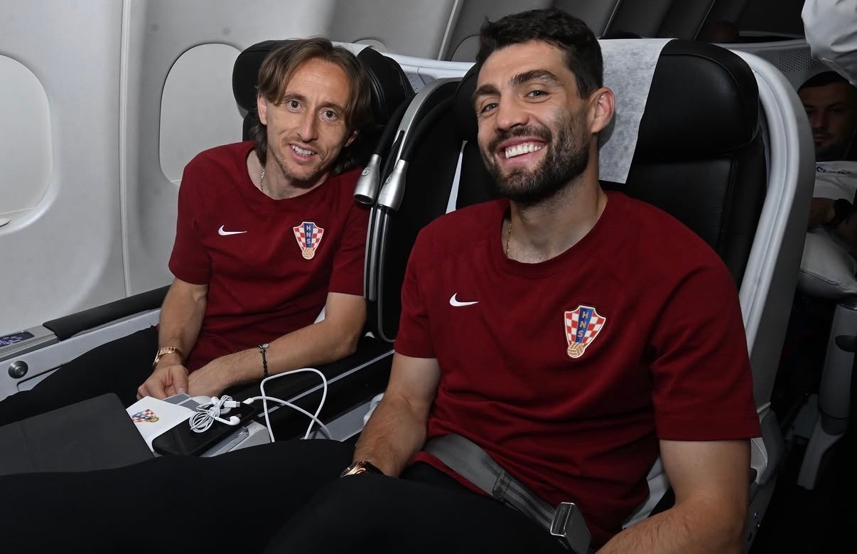 莫德里奇和科娃出征世界杯。🇭🇷halamadrid