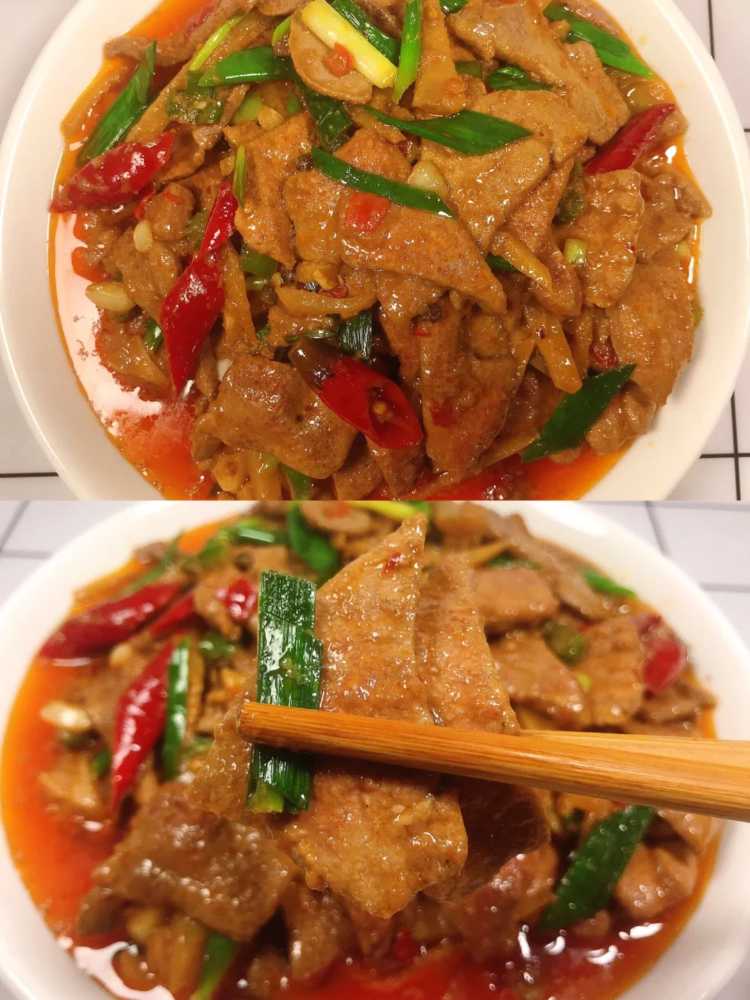 爆炒猪肝这样做！嫩滑入味！太好吃了😋！