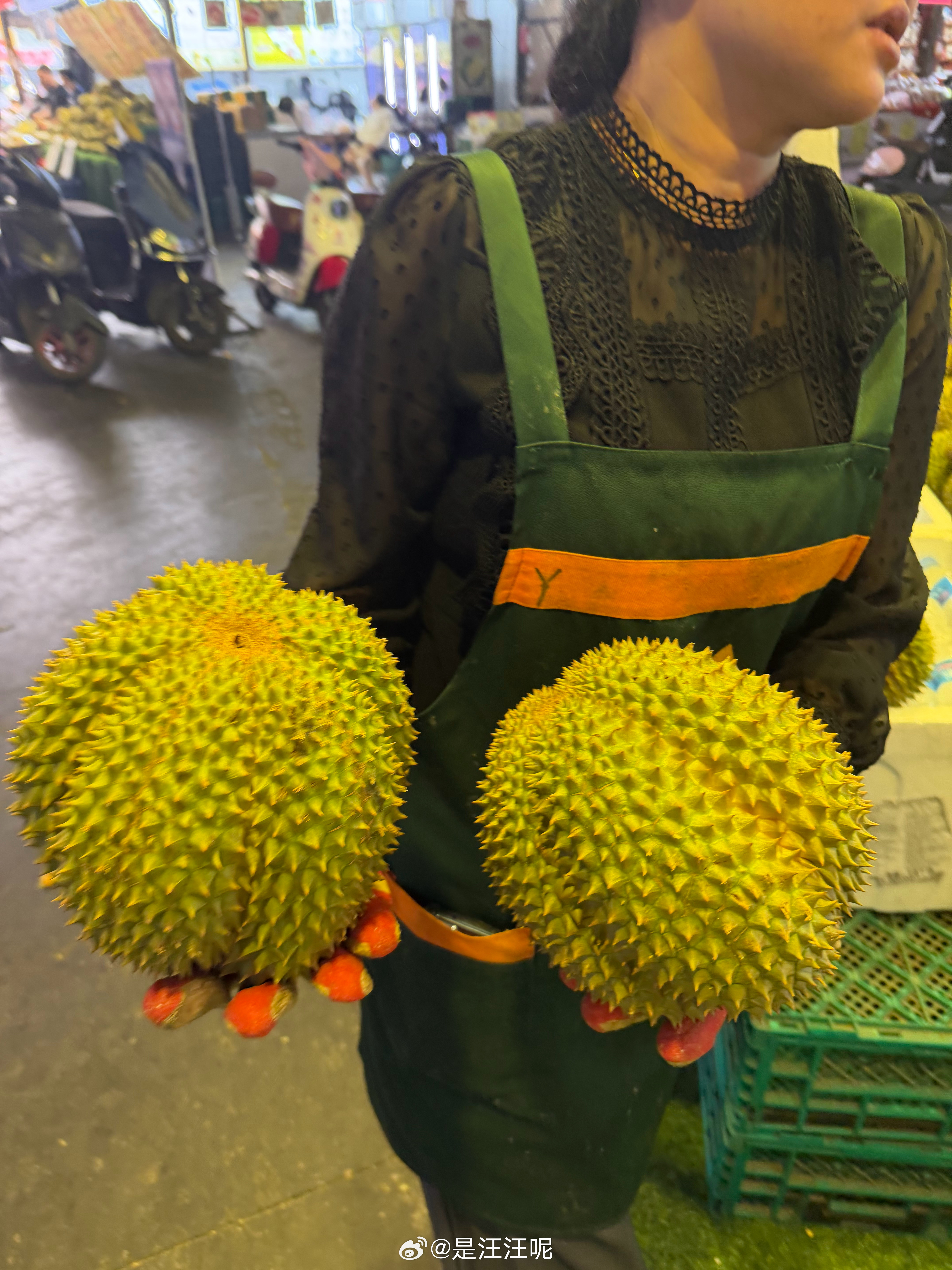 又来选榴莲了哈哈哈 西双版纳