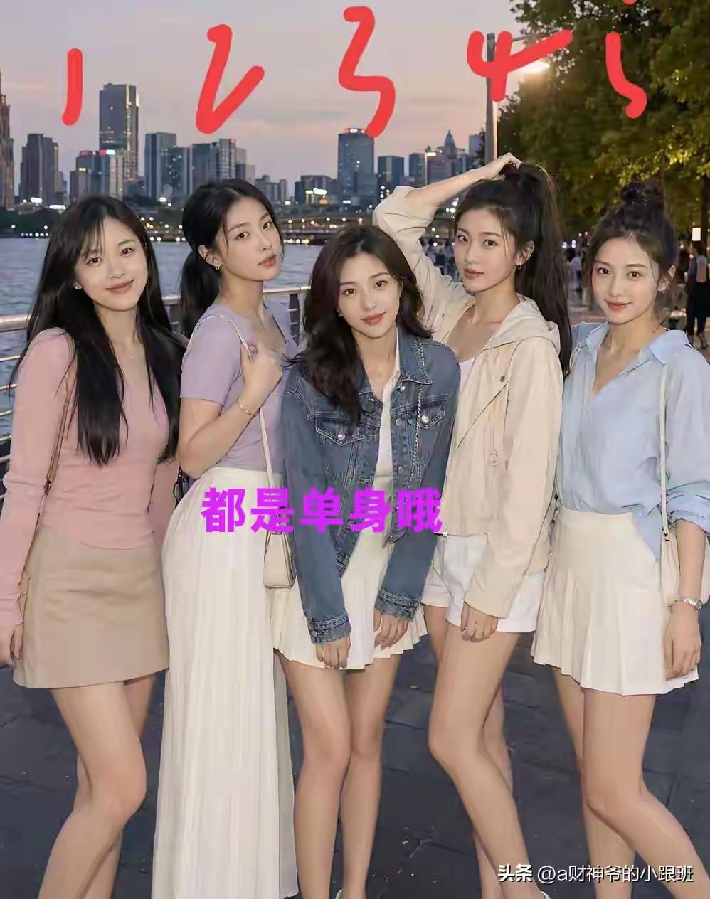 现在什么样的女人才算的美女呢这五位美女，各具特色，各有千秋，都是单身，如果让你选