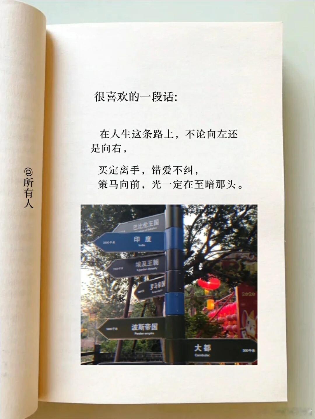 在人生这条路上，不论向左还是向右，买定离手，错爱不纠，策马向前，光一定在至暗那头
