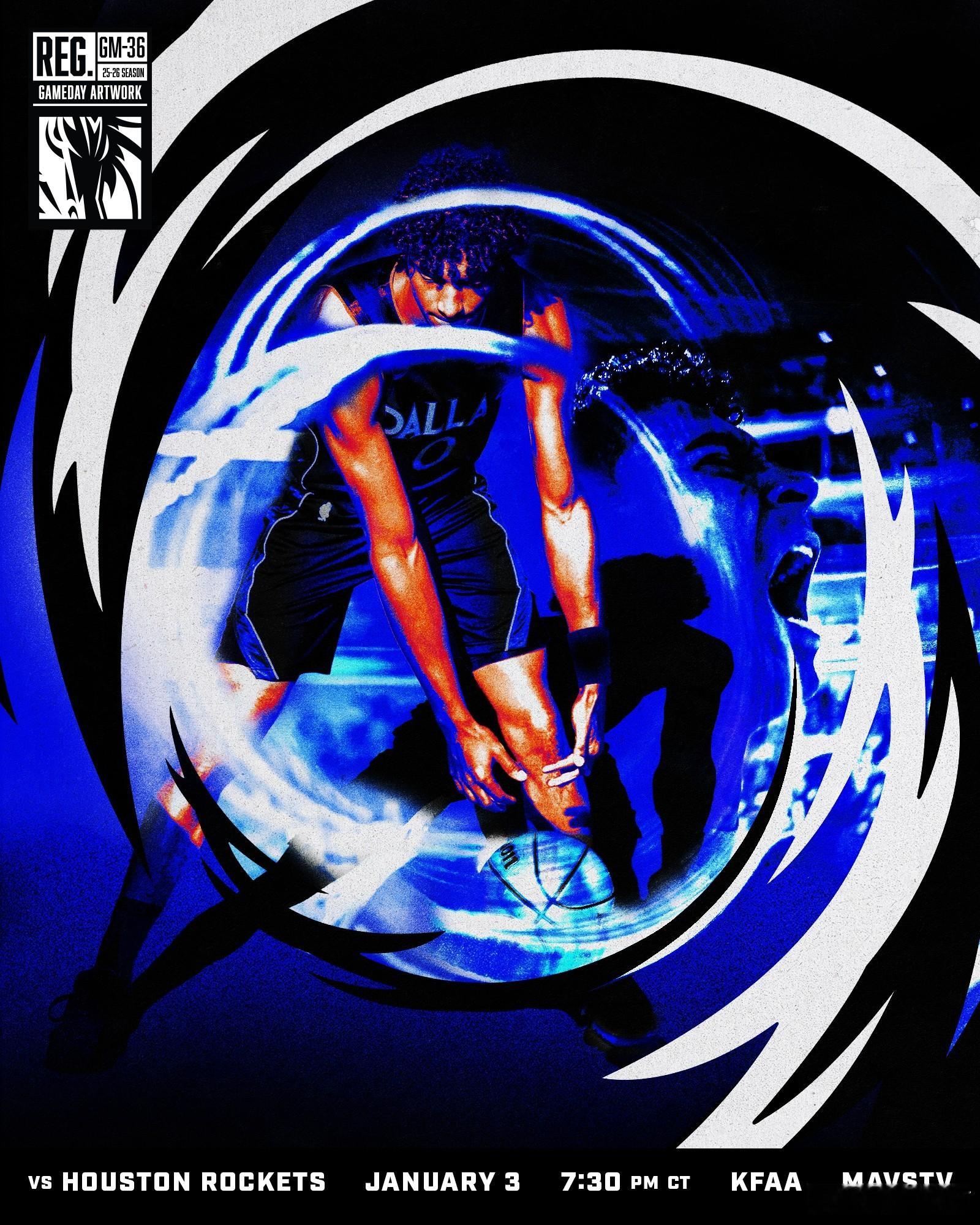 MFFL 常规赛第36场的比赛海报。克里斯蒂。注：号码错了。名记称浓眉会在截止日