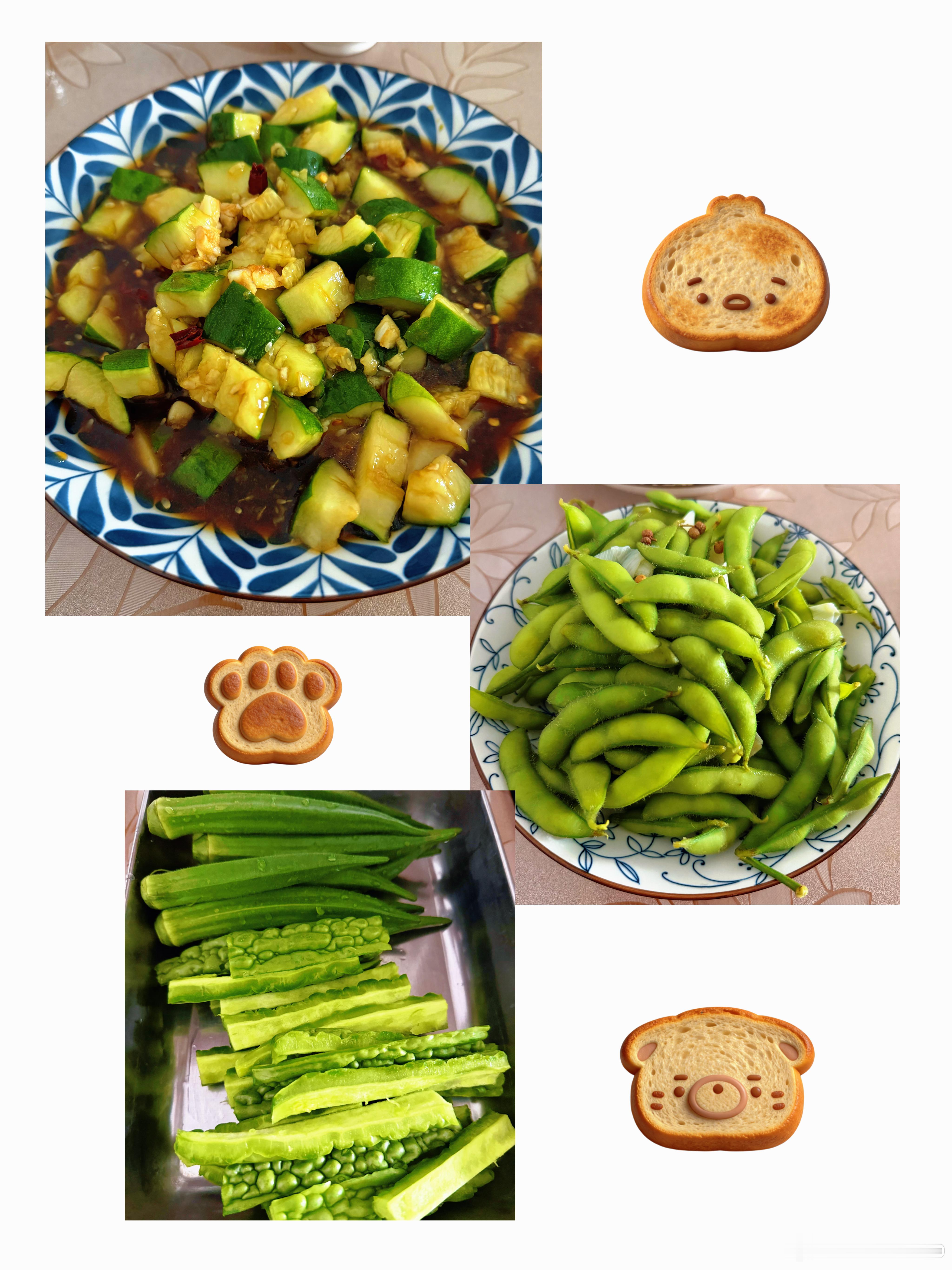 还没练呢 先吃美了(都是我最爱吃的蔬菜水果 我妈太宠我了）
