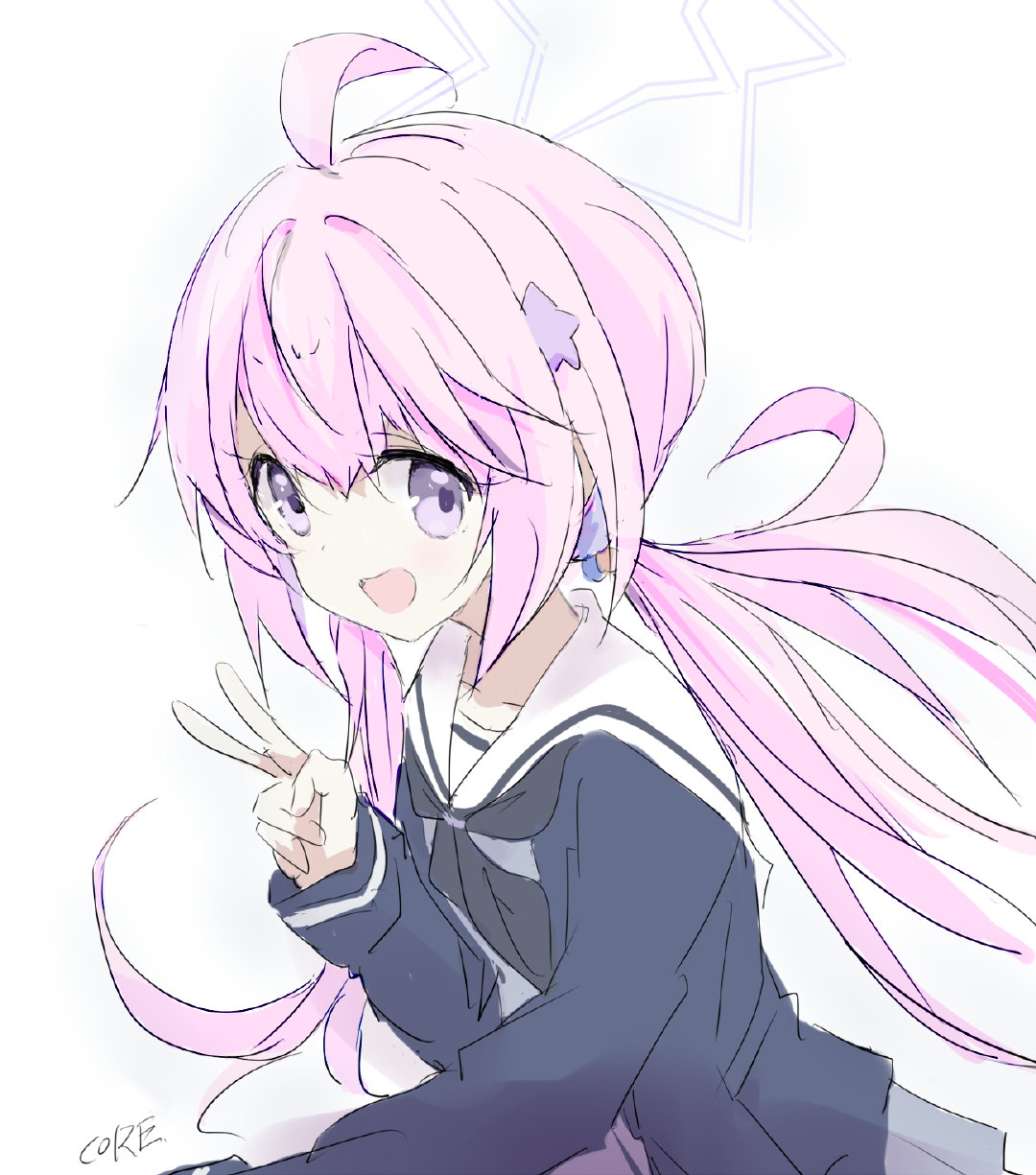 宇泽玲纱——碧蓝档案——画师: CORE，