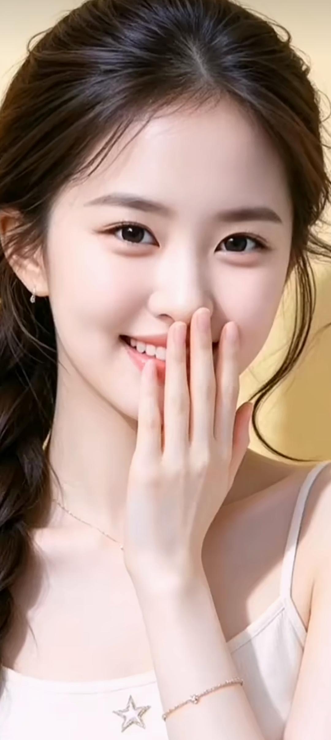 甜美少女心爆棚，微笑如阳光般温暖！🌞💖✨