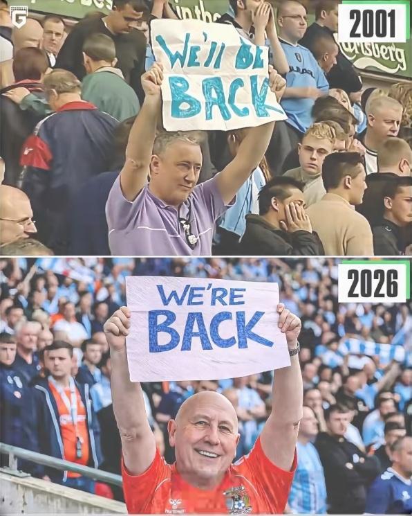 4月17日，主教练兰帕德率领考文垂队提前锁定升级资格，时隔25年重返英超，两张考