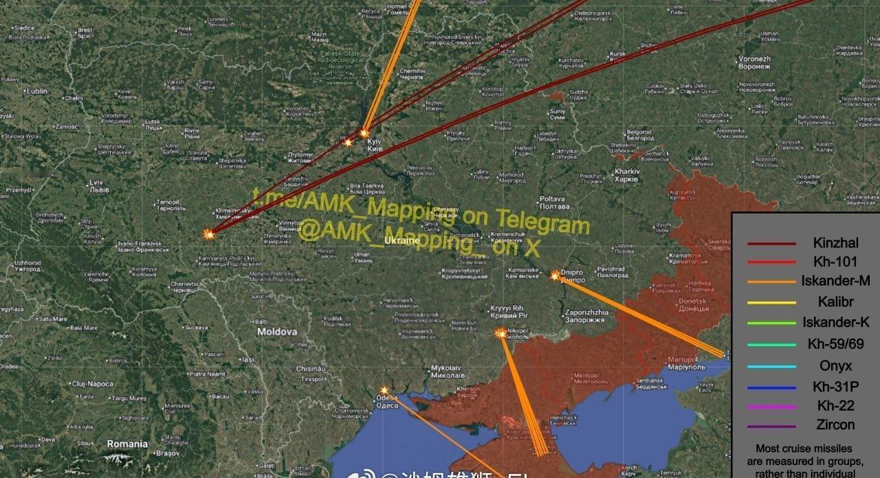 夜间以来，俄罗斯对乌克兰的能源基础设施、工业设施、交通设施和军事设施发动了新一轮
