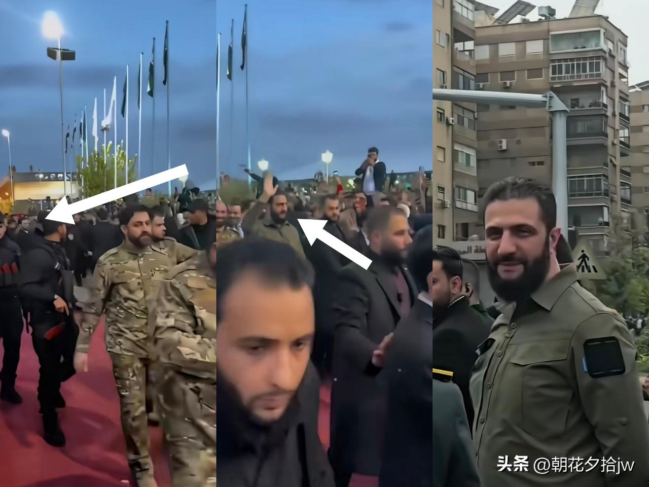 好气派！

“军人开路，特警随后，保镖护卫…”

原来是朱拉尼！

在东大，只有