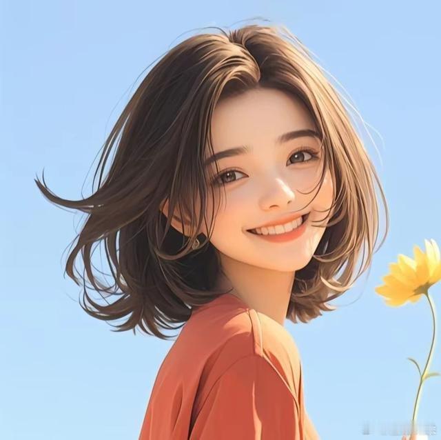 清爽甜美短发气质女生头像 ​​​