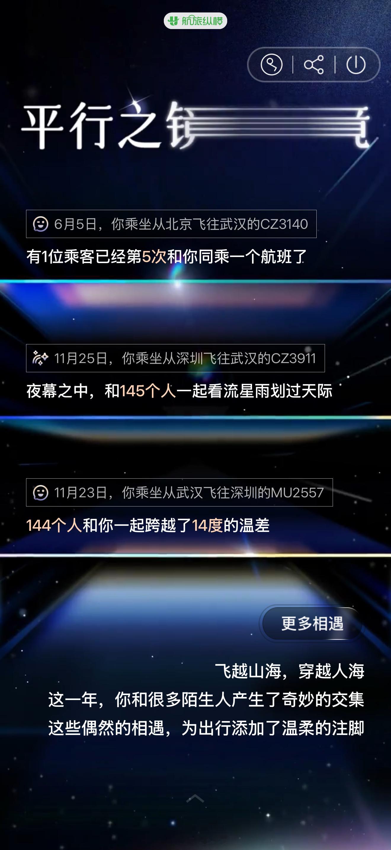 航旅纵横的年度报告到底是谁和我五次都同航班啊！🤔🤔 