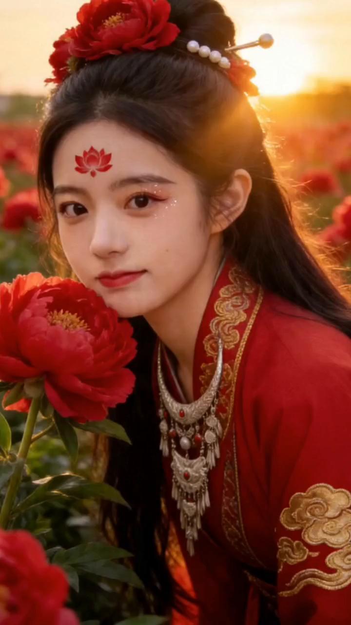 唯有牡丹真国色，花开时节动京城。
庭前芍药妖无格，池上芙蕖净少情。
唯有牡丹真国