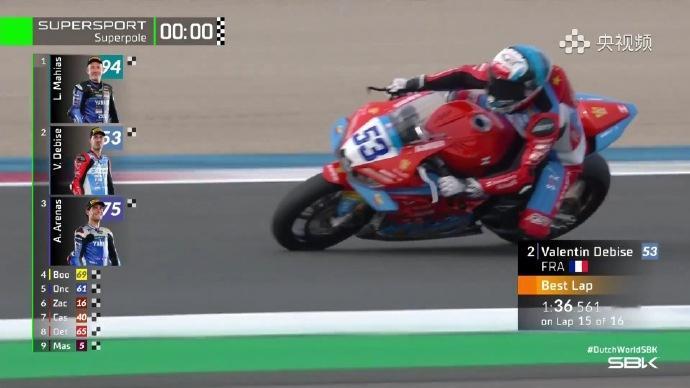 张雪机车荷兰站第二名发车  WSBK荷兰站第二比赛日到来，SSP第一回合正赛将于