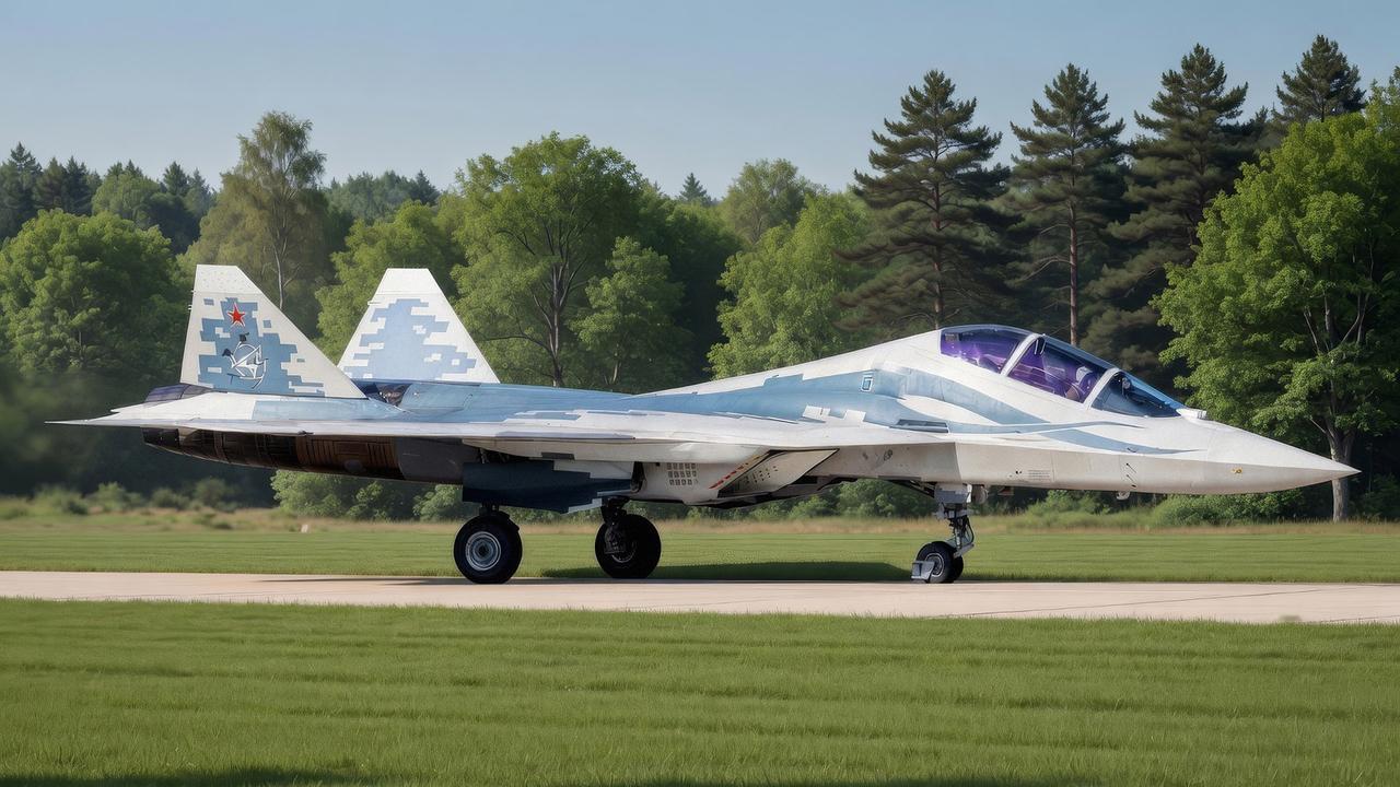 据称俄罗斯已开始对双座版 Su-57D/Su-57UB 战机进行跑道滑行试验，该