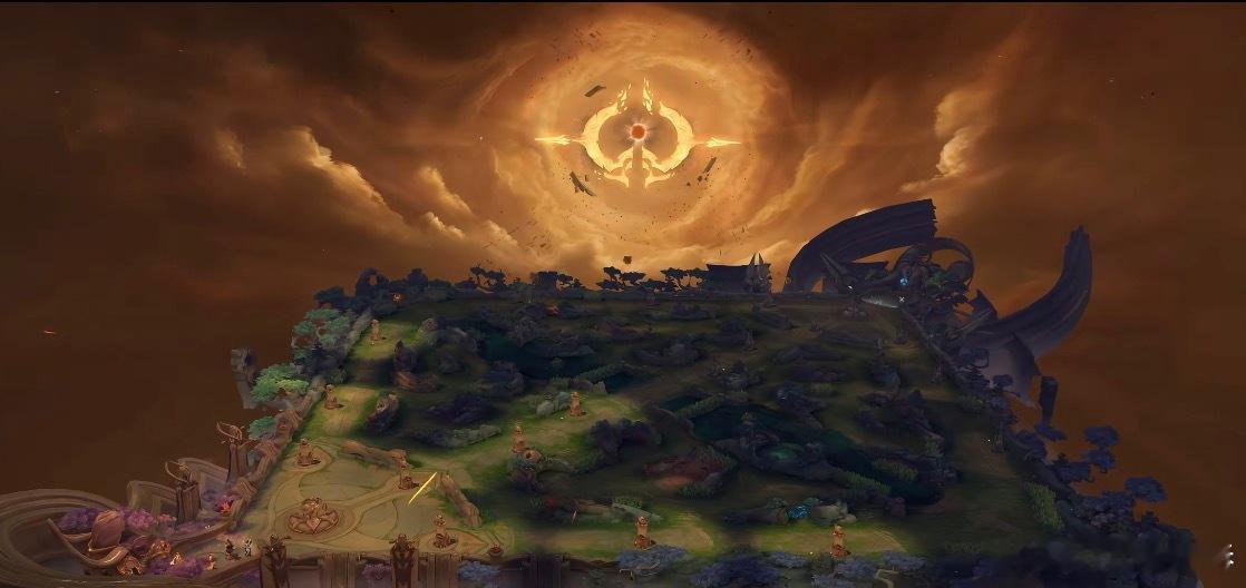 王者峡谷变色了一觉醒来，王者峡谷变色了，吓得我以为开了护眼模式，这波氛围够不够燃