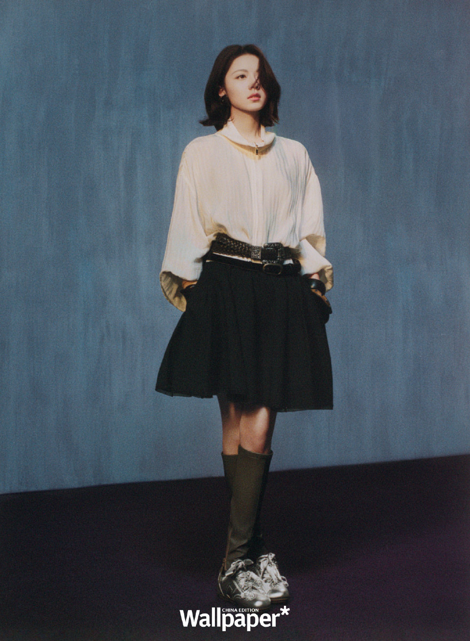 油画少女🍃赵今麦复古油画风大片 赵今麦Wallpaper中文版四月刊封面